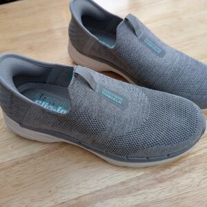 Skechers Men's Light Gray Slip-On Loafers